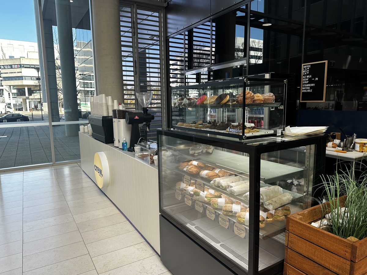 Interior of Crew Espresso Bar cafe in Canberra